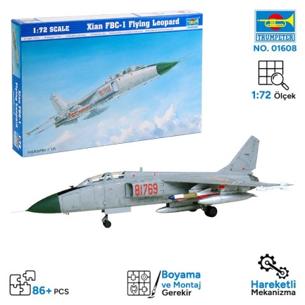 Trumpeter - Trumpeter 01608 Aircraft-Xian Flying Leopard FBC-1 Maket Model Kit
