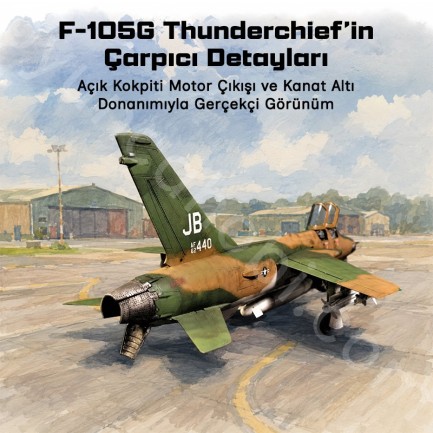 Trumpeter 01618 F-105G Thunderchief Maket Model Kit - Thumbnail