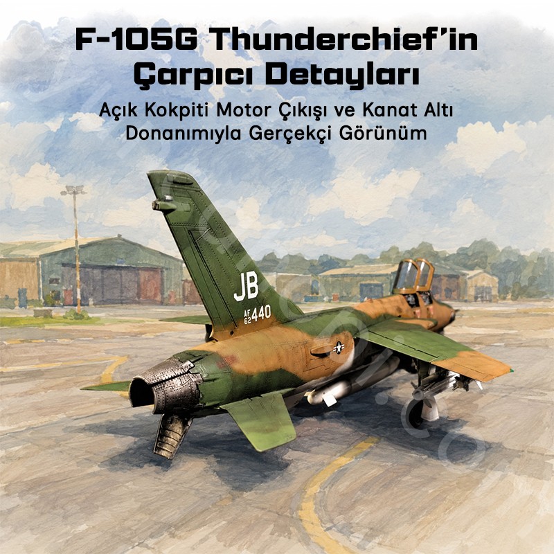 Trumpeter 01618 F-105G Thunderchief Maket Model Kit