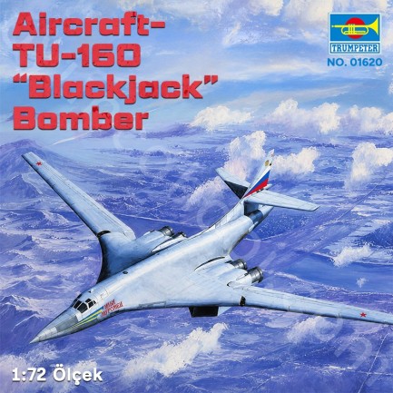 Trumpeter 01620 Aircraft-TU-160“Blackjack” Bomber Maket Model Kit - Thumbnail