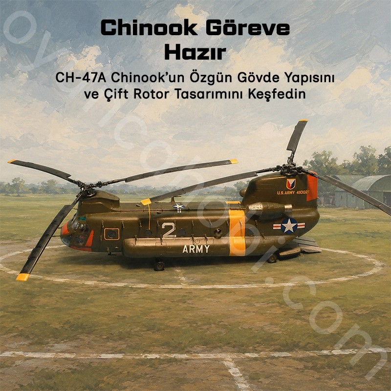Trumpeter 01621 CH-47A Chinook medium-lift helicopter Maket Model Kit