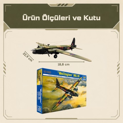 Trumpeter 01627 Wellington Mk. 3 Maket Model Kit - Thumbnail