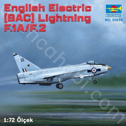 Trumpeter 01634 English Electric (BAC) Lightning F.1A/F.2 Maket Model Kit - Thumbnail