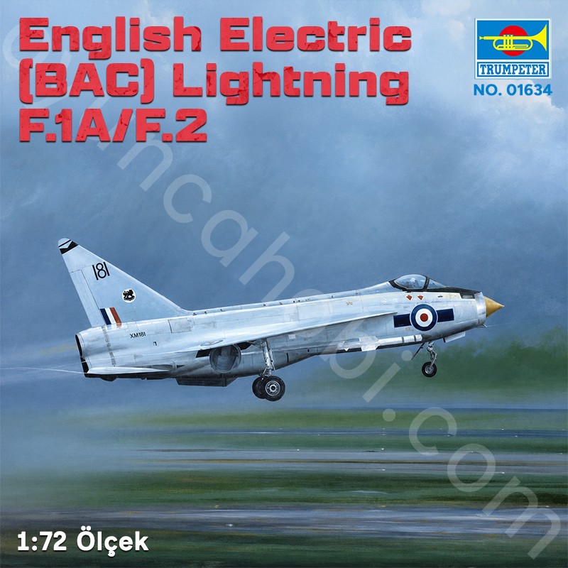 Trumpeter 01634 English Electric (BAC) Lightning F.1A/F.2 Maket Model Kit