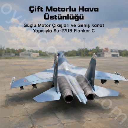 Trumpeter 01645 Russian Su-27UB Flanker C Fighter Maket Model Kit - Thumbnail