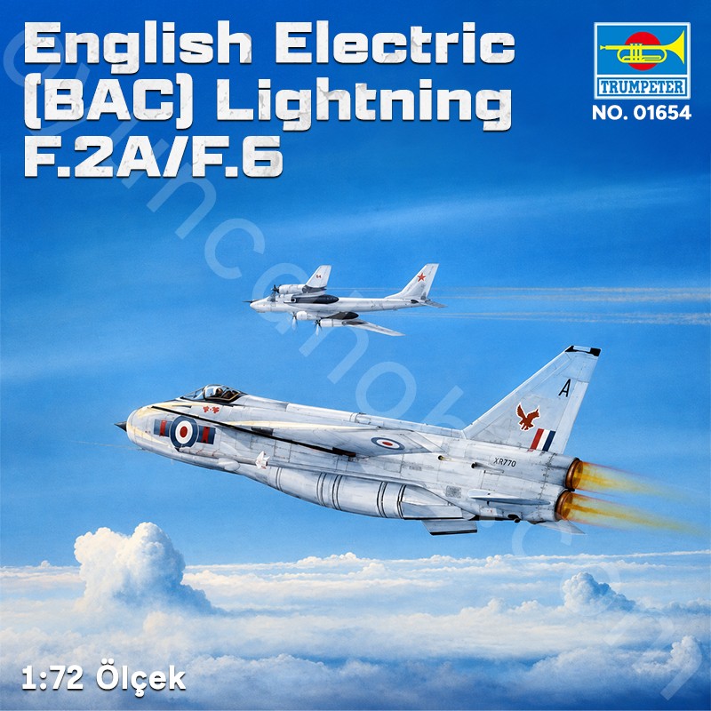 Trumpeter 01654 English Electric (BAC) Lightning F.2A/F.6 Maket Model Kit