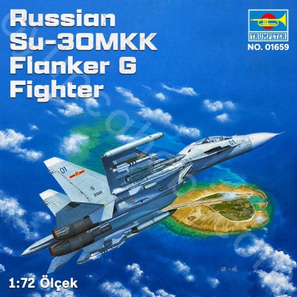 Trumpeter 01659 Russian Su-30MKK Flanker G Fighter Maket Model Kit - Thumbnail