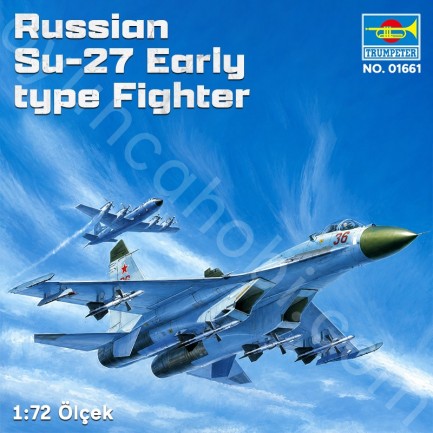 Trumpeter 01661 Russian Su-27 Early type Fighter Maket Model Kit - Thumbnail
