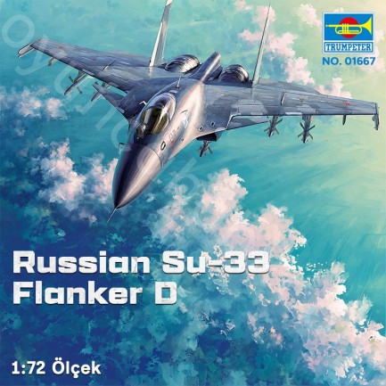 Trumpeter 01667 Russian Su-33 Flanker D Maket Model Kit - Thumbnail