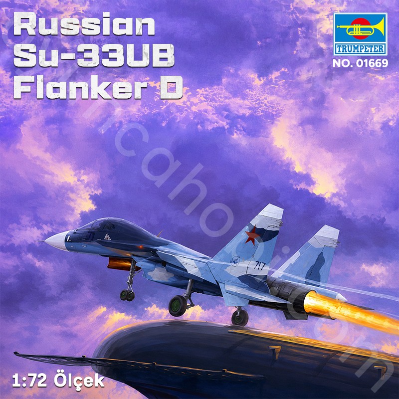 Trumpeter 01669 Russian Su-33UB Flanker D Maket Model Kit