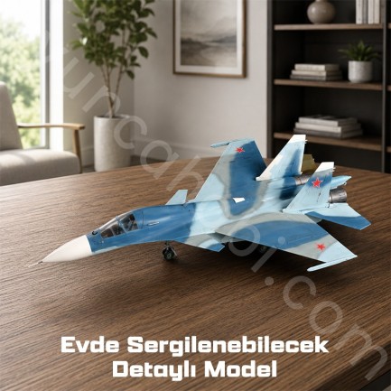 Trumpeter 01669 Russian Su-33UB Flanker D Maket Model Kit - Thumbnail