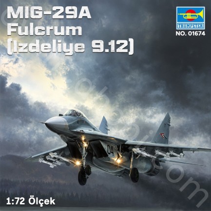 Trumpeter 01674 MIG-29A Fulcrum (Izdeliye 9.12) Maket Model Kit - Thumbnail
