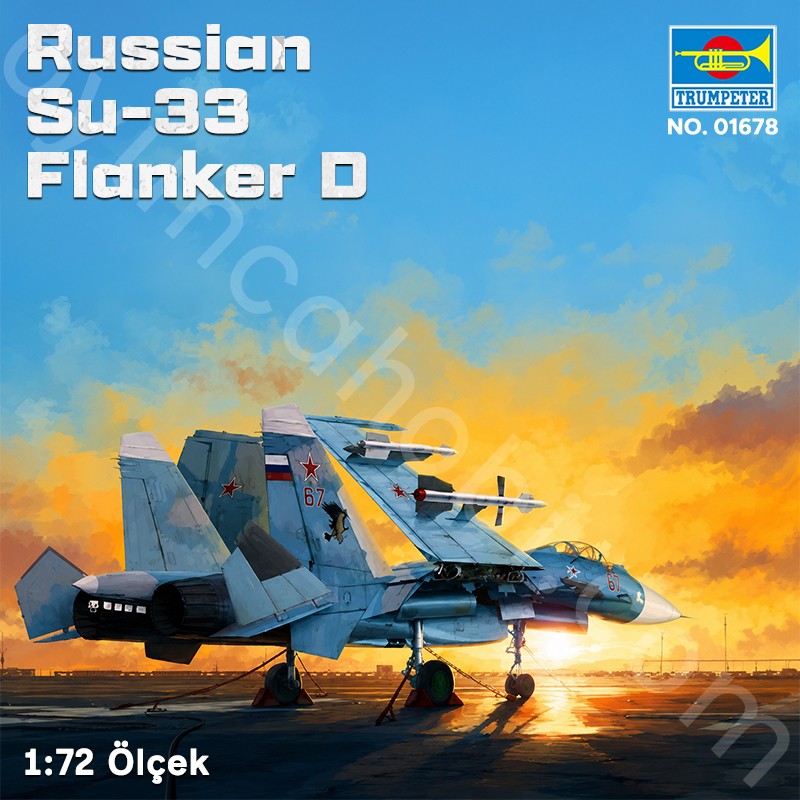 Trumpeter 01678 Russian Su-33 Flanker D Maket Model Kit