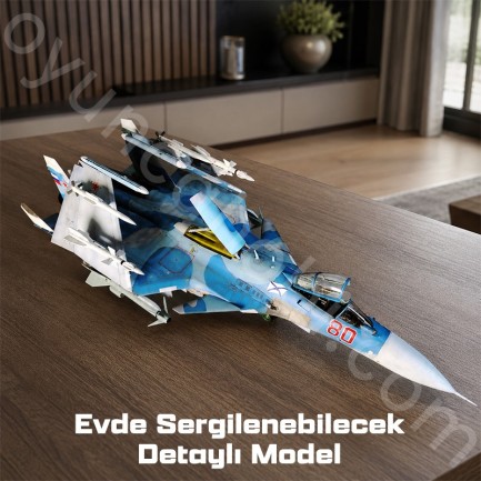 Trumpeter 01678 Russian Su-33 Flanker D Maket Model Kit - Thumbnail