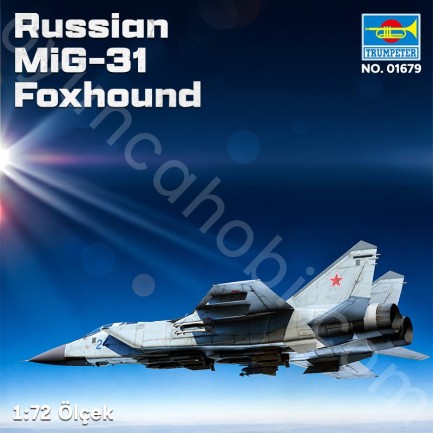Trumpeter 01679 Russian MiG-31 Foxhound Maket Model Kit - Thumbnail