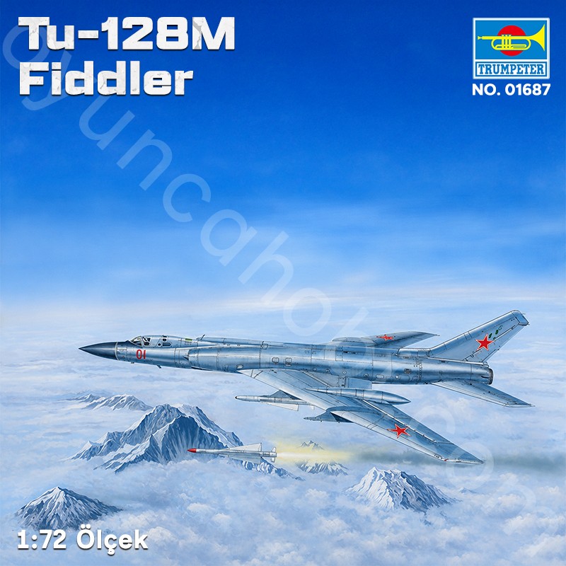 Trumpeter 01687 Tu-128M Fiddler Maket Model Kit