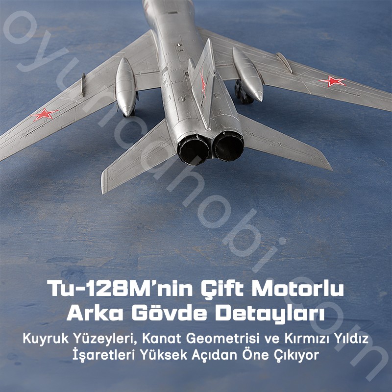Trumpeter 01687 Tu-128M Fiddler Maket Model Kit