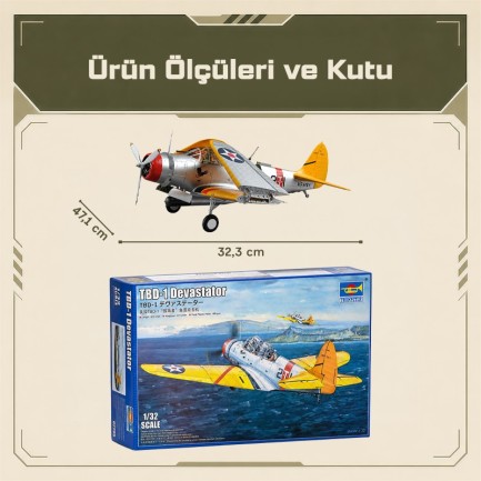 Trumpeter 02226 TBD-1 Devastator Maket Model Kit - Thumbnail
