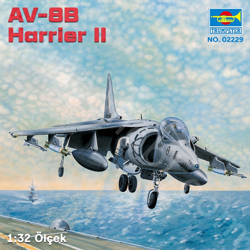 Trumpeter 02229 AV-8B Harrier II Maket Model Kit