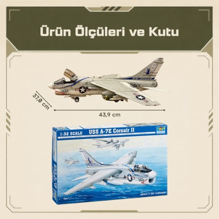 Trumpeter 02231 Aircraft - A-7E Corsair II Maket Model Kit - Thumbnail