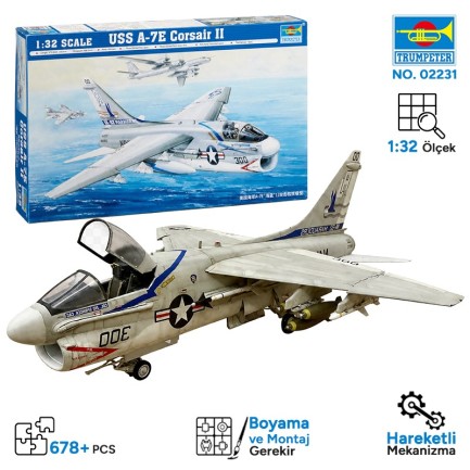 Trumpeter - Trumpeter 02231 Aircraft - A-7E Corsair II Maket Model Kit