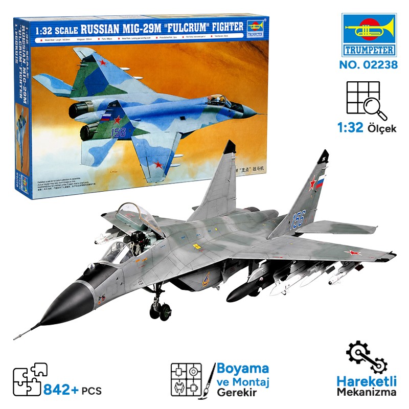 Trumpeter 02238 Aircraft -Mig-29M”Fulcrum