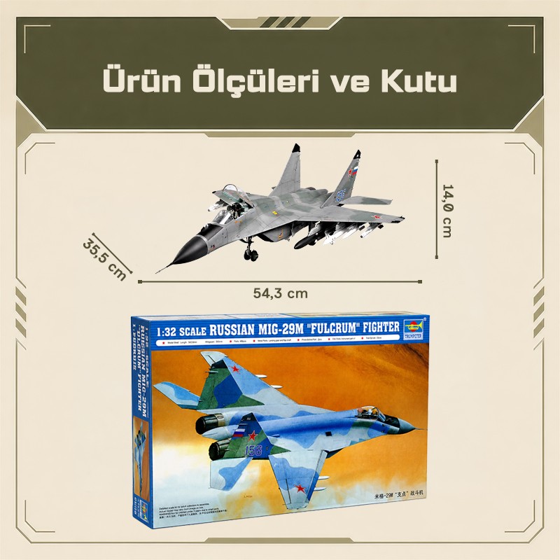 Trumpeter 02238 Aircraft -Mig-29M”Fulcrum