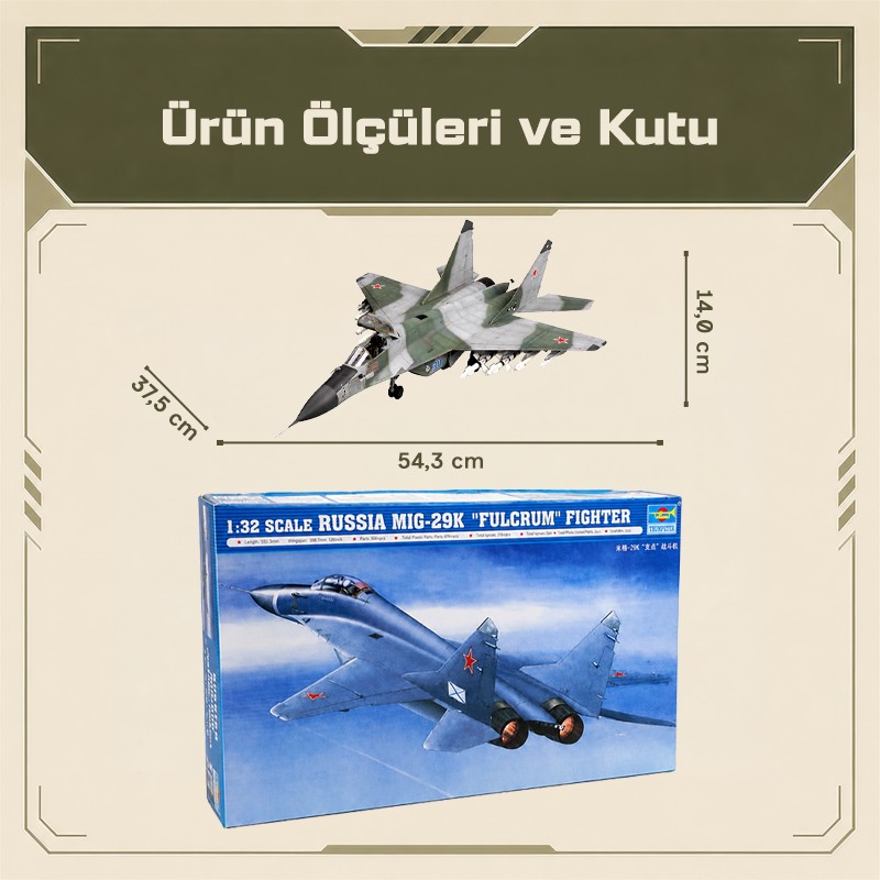 Trumpeter 02239 Aircraft -Mig-29K”Fulcrum