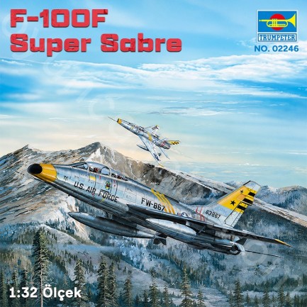 Trumpeter 02246 F-100F Super Sabre Maket Model Kit - Thumbnail