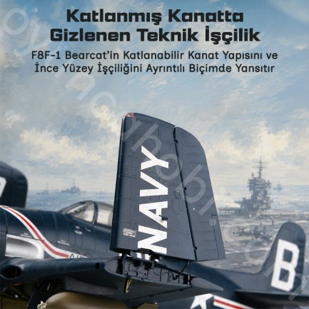 Trumpeter 02247 F8F-1 Bearcat Maket Model Kit - Thumbnail