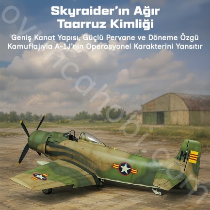 Trumpeter 02254 A-1J AD-7 Skyraider Maket Model Kit - Thumbnail