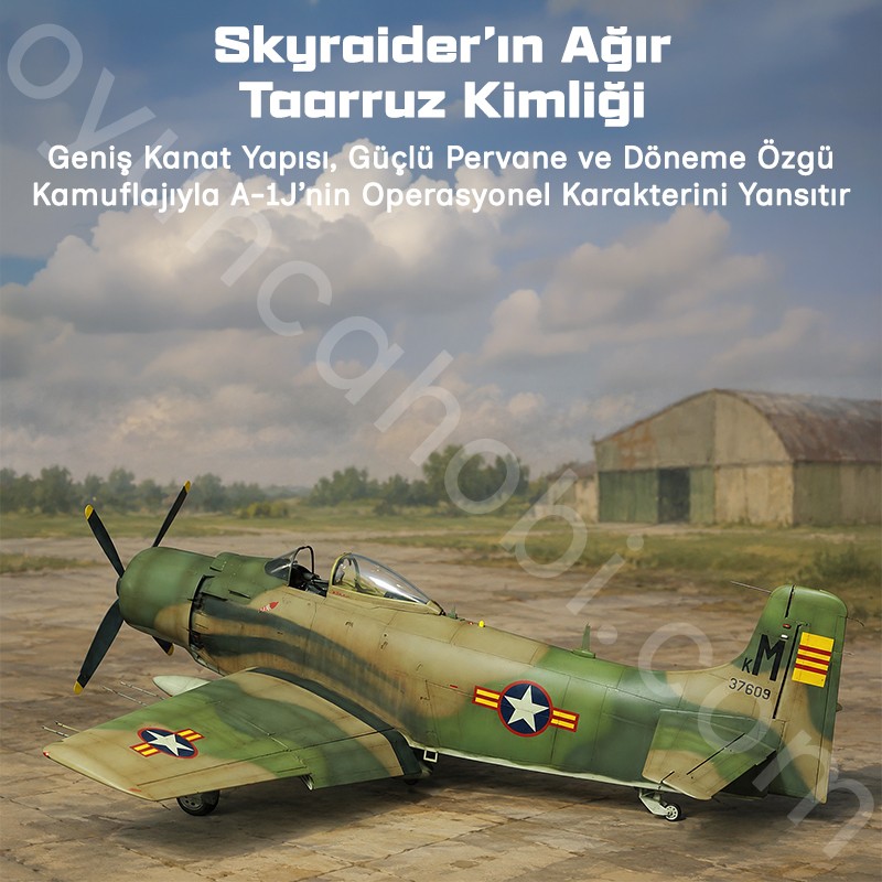Trumpeter 02254 A-1J AD-7 Skyraider Maket Model Kit