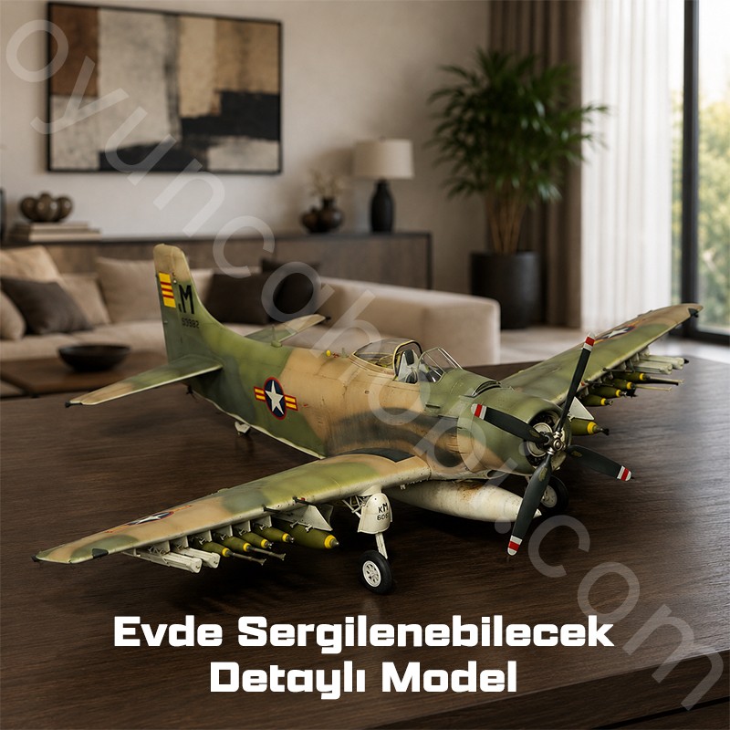 Trumpeter 02254 A-1J AD-7 Skyraider Maket Model Kit