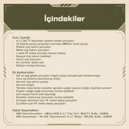 Trumpeter 02254 A-1J AD-7 Skyraider Maket Model Kit - Thumbnail