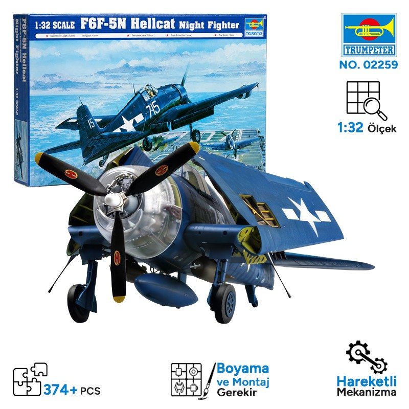 Trumpeter 02259 F6F-5N