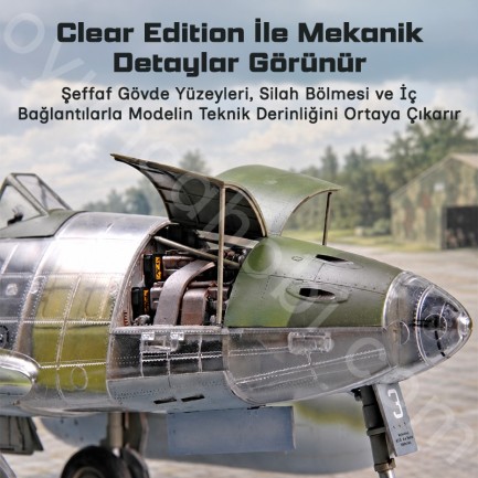 Trumpeter 02261 Messerchmitt Me 262 A-1a clear edition Maket Model Kit - Thumbnail