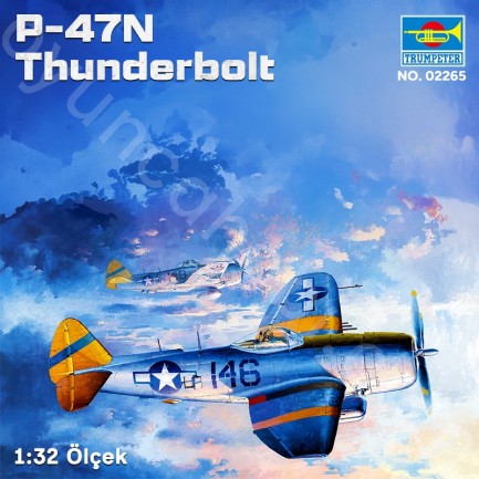 Trumpeter 02265 P-47N Thunderbolt Maket Model Kit - Thumbnail