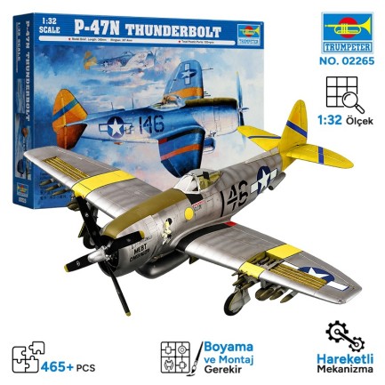 Trumpeter - Trumpeter 02265 P-47N Thunderbolt Maket Model Kit
