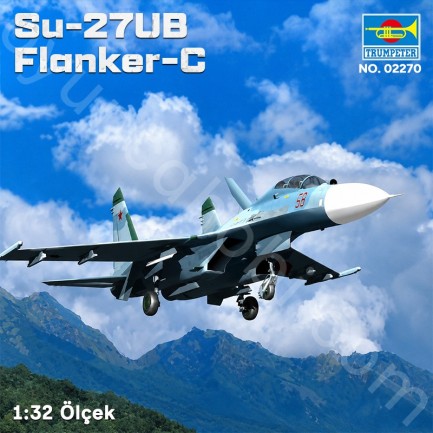 Trumpeter 02270 Su-27UB Flanker-C Maket Model Kit - Thumbnail