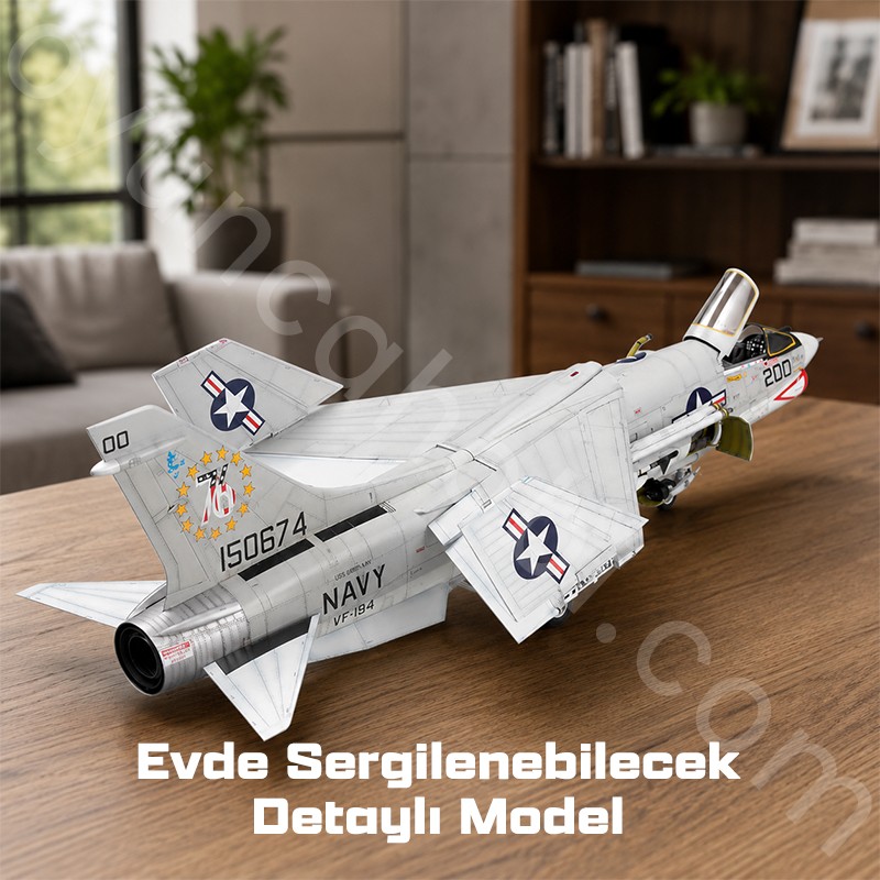 Trumpeter 02273 F-8J Crusader Maket Model Kit
