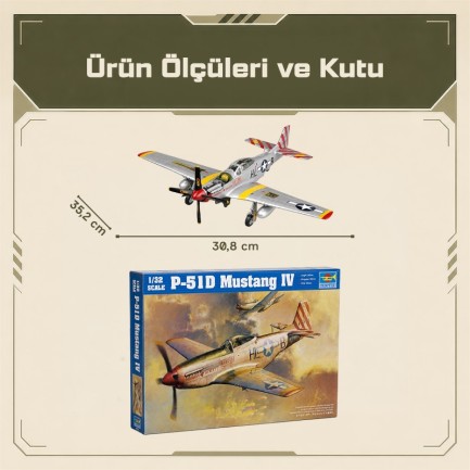 Trumpeter 02275 P-51D Mustang Maket Model Kit - Thumbnail