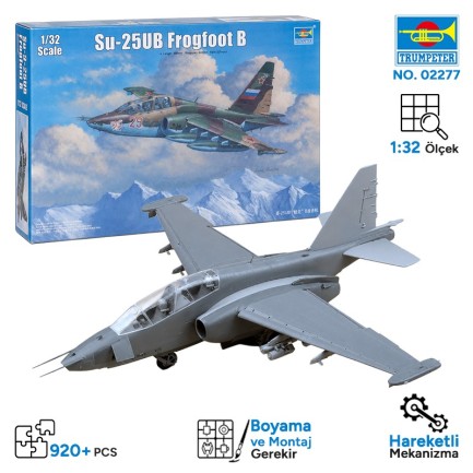 Trumpeter - Trumpeter 02277 Su-25UB Frogfoot B Maket Model Kit