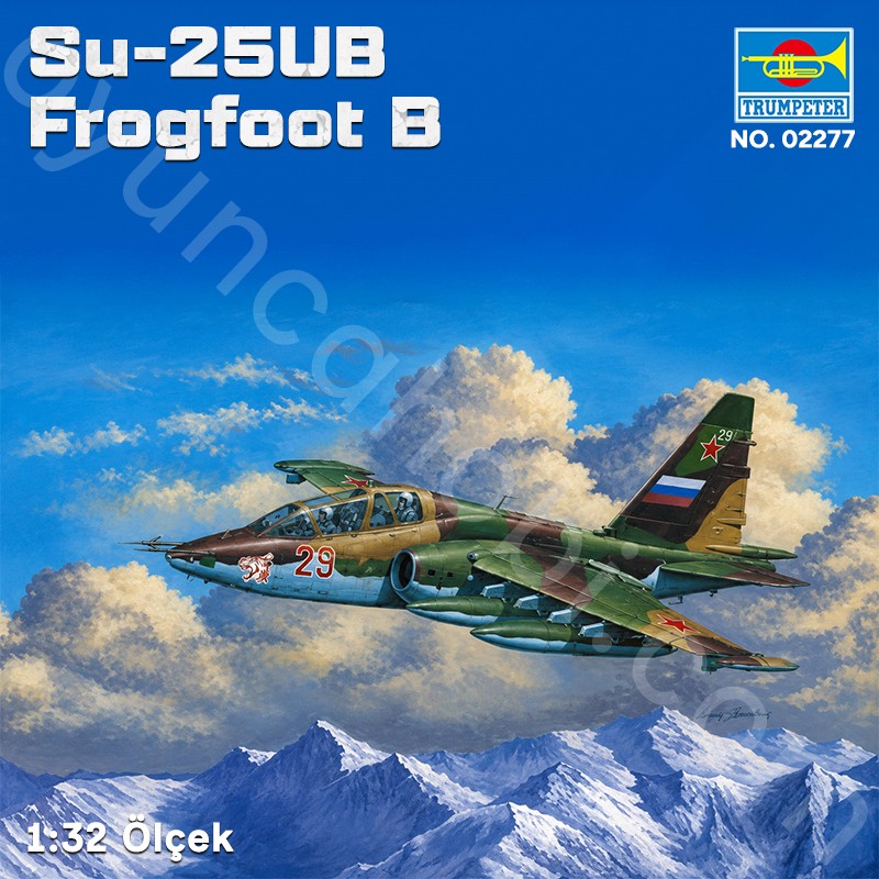 Trumpeter 02277 Su-25UB Frogfoot B Maket Model Kit