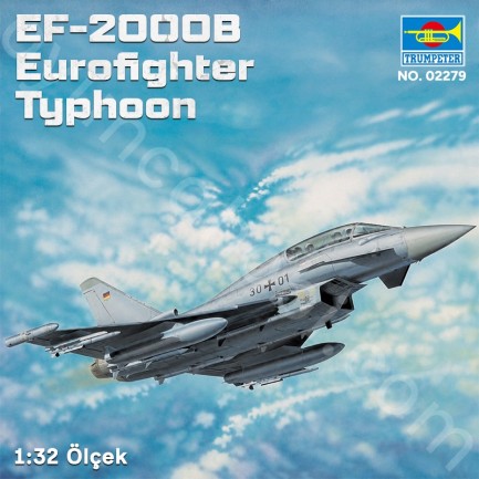 Trumpeter 02279 EF-2000B Eurofighter Typhoon Maket Model Kit - Thumbnail