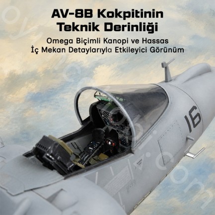 Trumpeter 02285 AV-8B Night Attack Harrier II Maket Model Kit - Thumbnail