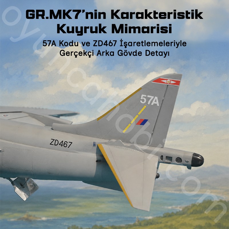 Trumpeter 02287 RAF Harrier GR.MK7 Maket Model Kit