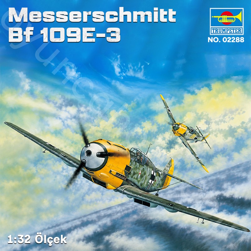 Trumpeter 02288 Messerschmitt Bf 109E-3 Maket Model Kit