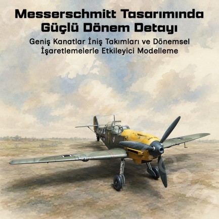 Trumpeter 02288 Messerschmitt Bf 109E-3 Maket Model Kit - Thumbnail