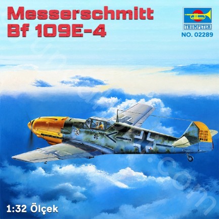 Trumpeter 02289 Messerschmitt Bf 109E-4 Maket Model Kit - Thumbnail