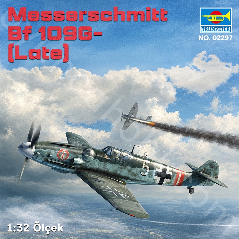 Trumpeter 02297 Messerschmitt Bf 109G-6(Late) Maket Model Kit